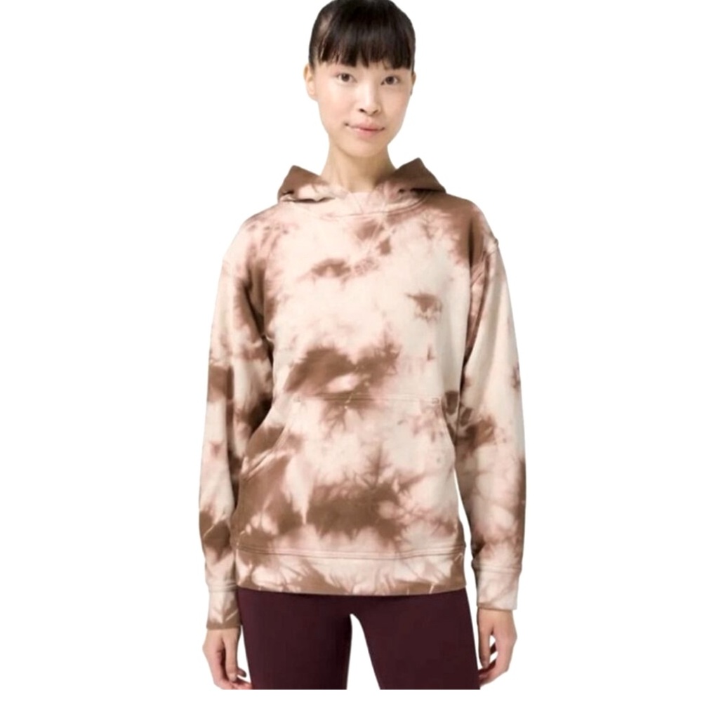 Lululemon Tie Dye All Yours Hoodie in Earth Dye Clay Sz 6